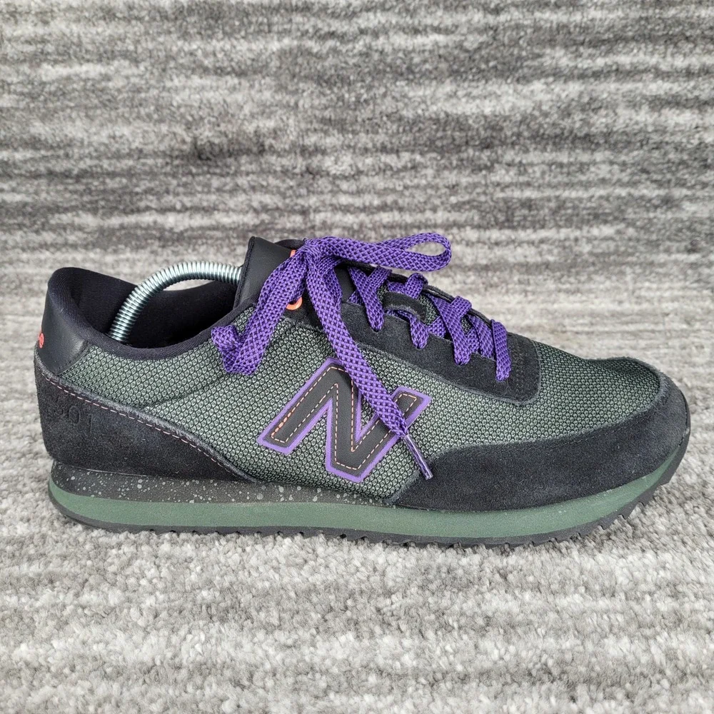 New Balance‎ 501 Men's Sneakers Green Black Purple Laces Size 11.5 MZ501CKJ